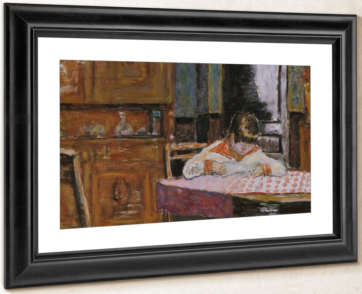 Interior With Boy By Pierre Bonnard Fine Art Print