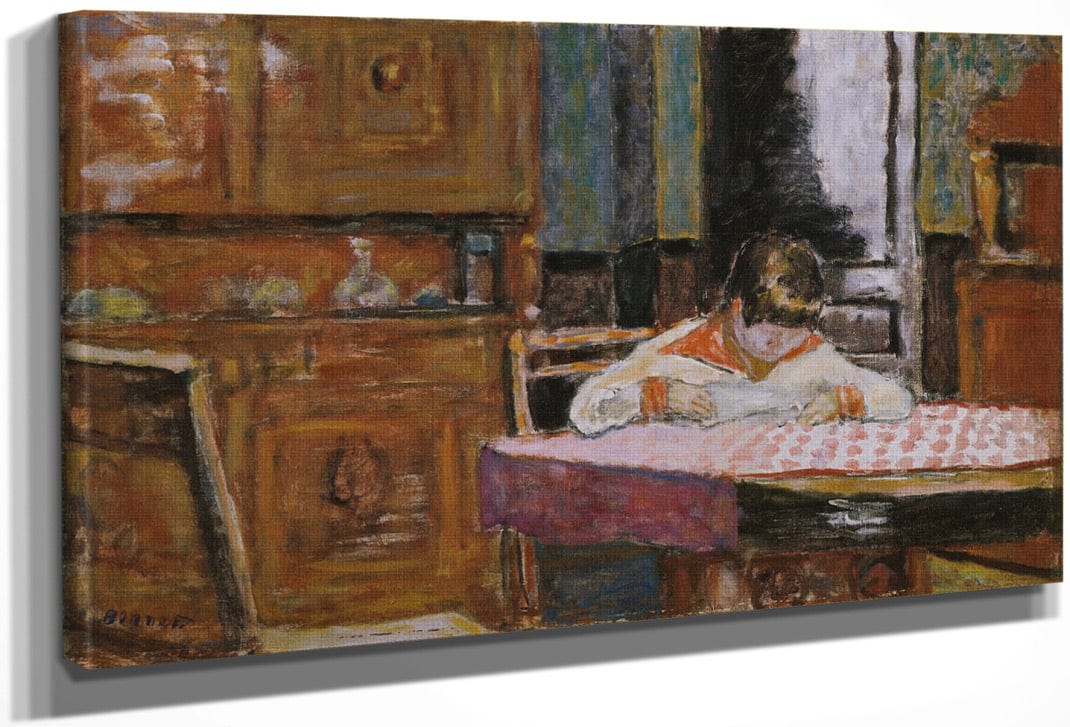 Interior With Boy By Pierre Bonnard Fine Art Print