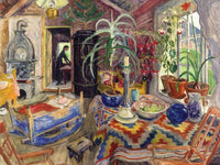 Interior With Cradle By Nicolai Astrup Fine Art Print