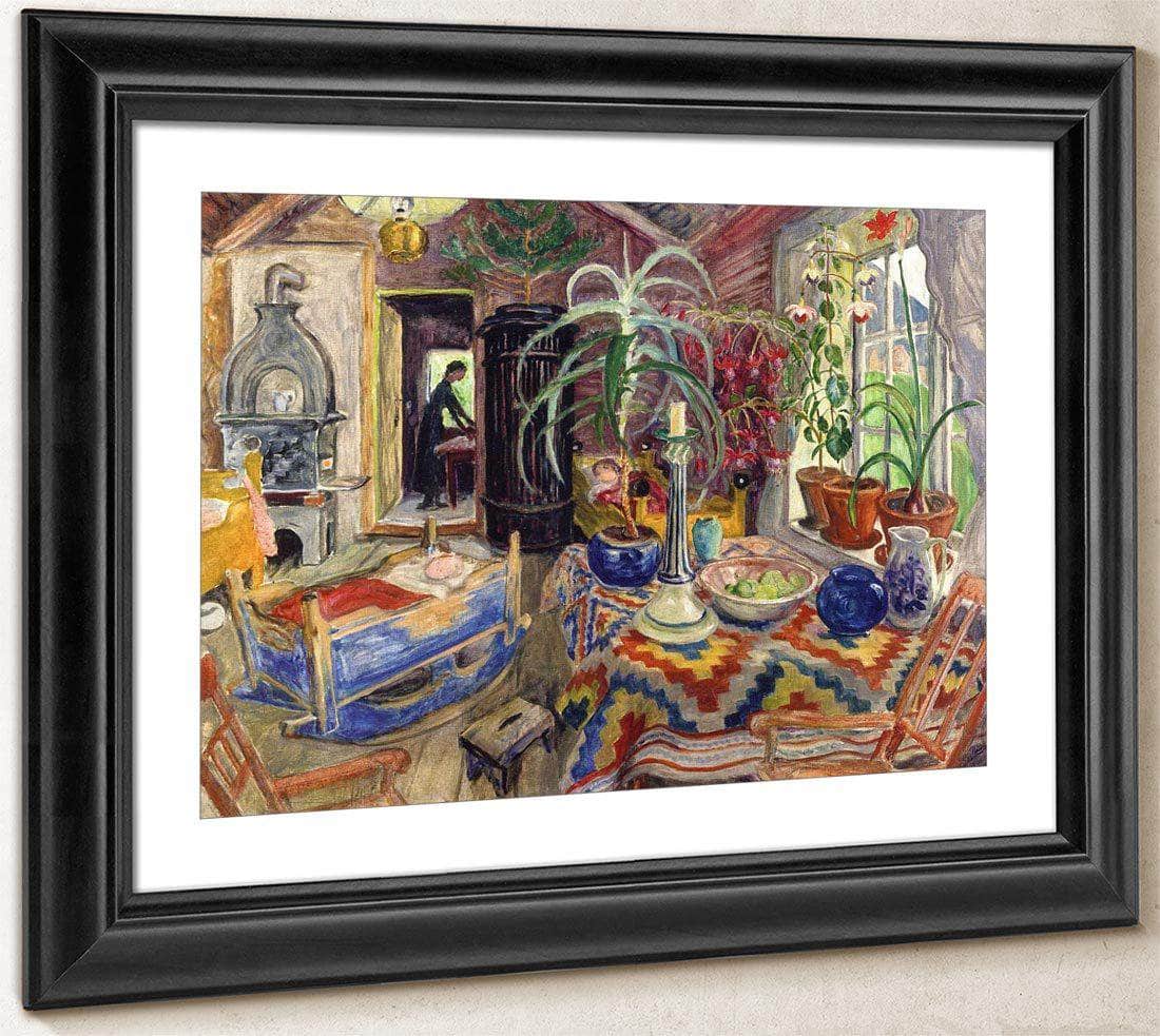 Interior With Cradle By Nicolai Astrup Fine Art Print