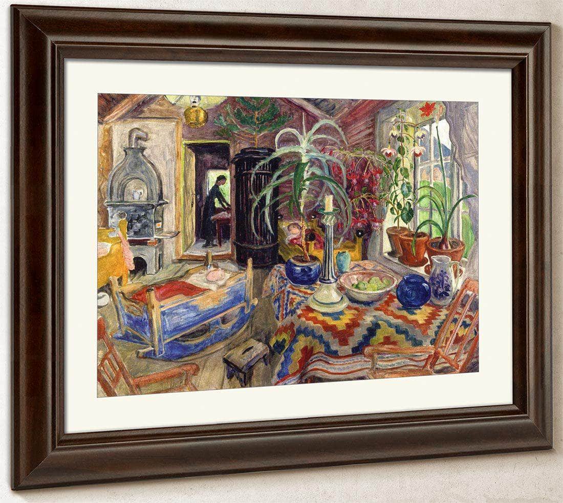Interior With Cradle By Nicolai Astrup Fine Art Print