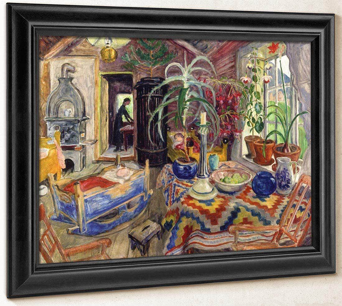 Interior With Cradle By Nicolai Astrup Fine Art Print