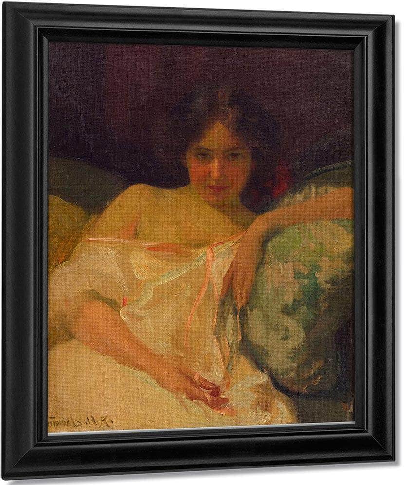 Introspection By Robert William Vonnoh Fine Art Print