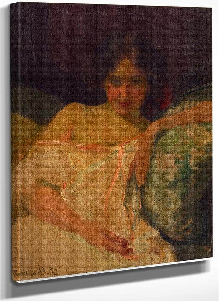 Introspection By Robert William Vonnoh Fine Art Print