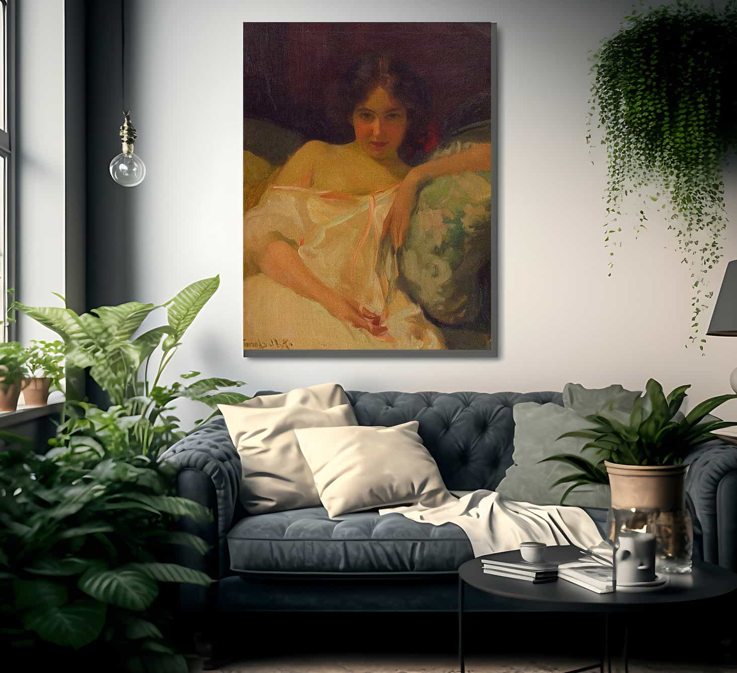 Introspection By Robert William Vonnoh Fine Art Print
