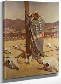 Invocation To The Buffalo Herds By NC Wyeth Fine Art Print