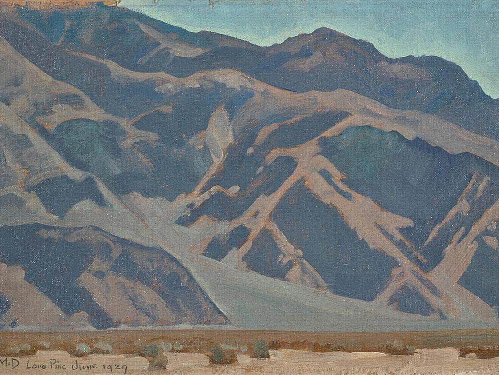 Inyo Mountains Morning Lone Pine By Maynard Dixon Fine Art Print