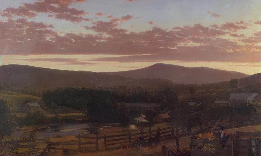 Ira Mountain Vermont By Fredric Edwin Church Fine Art Print