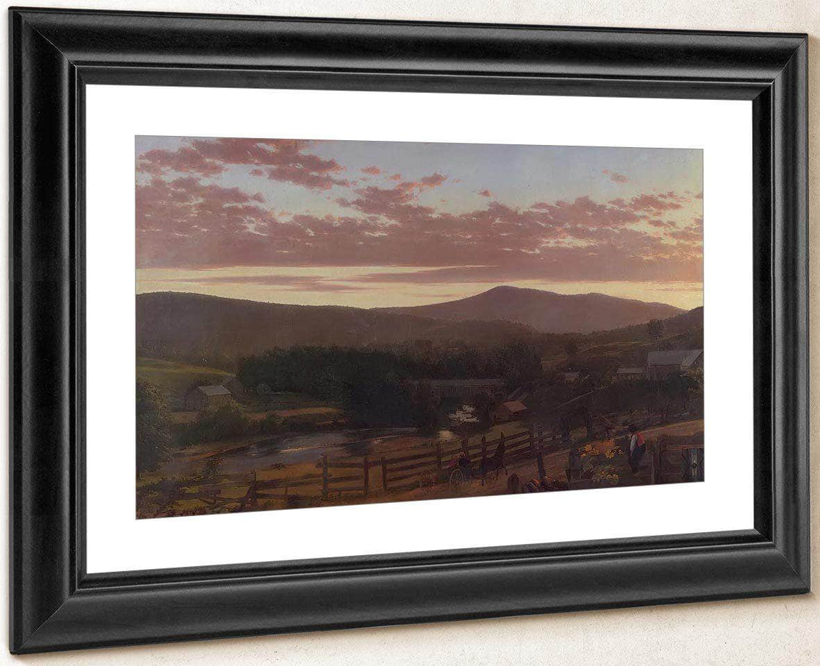 Ira Mountain Vermont By Fredric Edwin Church Fine Art Print