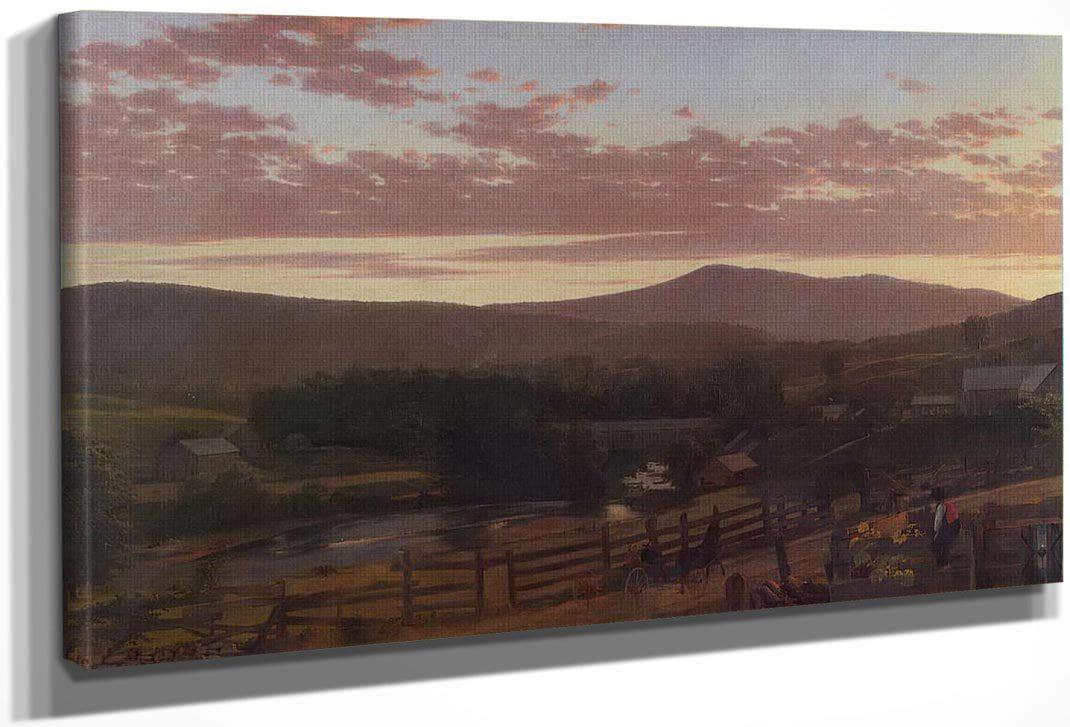 Ira Mountain Vermont By Fredric Edwin Church Fine Art Print