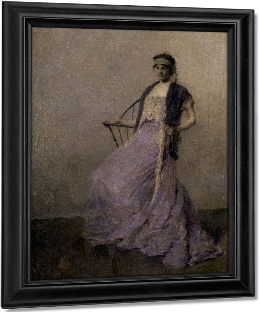 Iris By Thomas Wilmer Dewing Fine Art Print