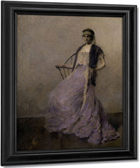 Iris By Thomas Wilmer Dewing Fine Art Print