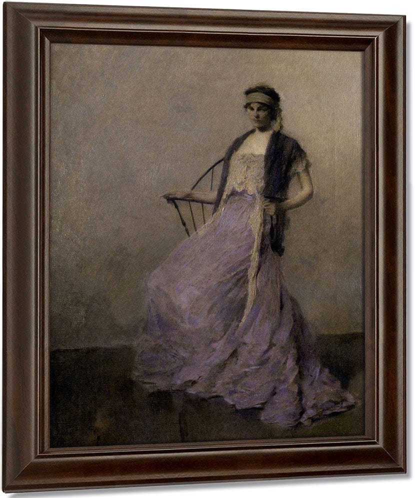 Iris By Thomas Wilmer Dewing Fine Art Print