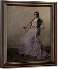 Iris By Thomas Wilmer Dewing Fine Art Print