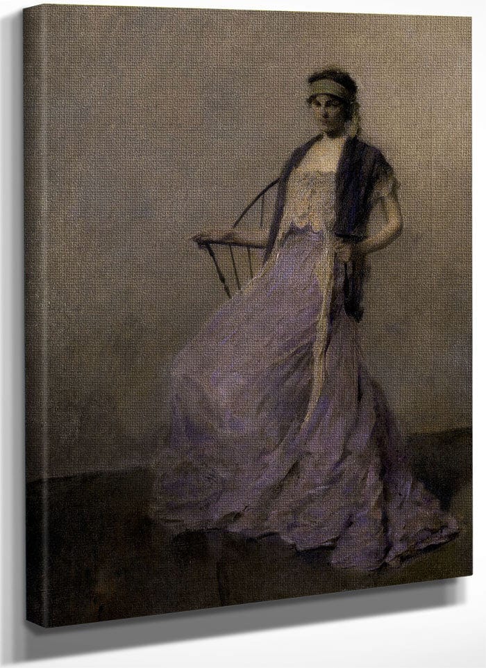 Iris By Thomas Wilmer Dewing Fine Art Print