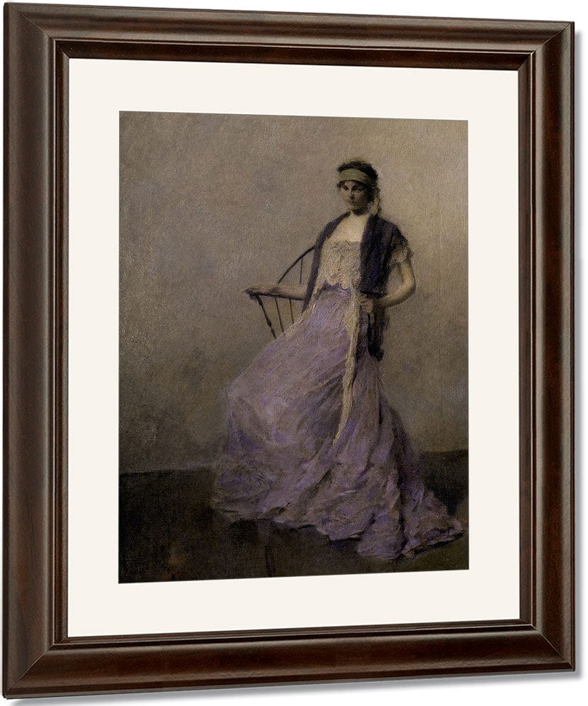 Iris By Thomas Wilmer Dewing Fine Art Print