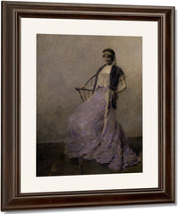 Iris By Thomas Wilmer Dewing Fine Art Print