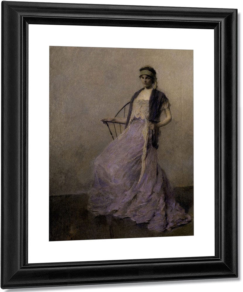 Iris By Thomas Wilmer Dewing Fine Art Print