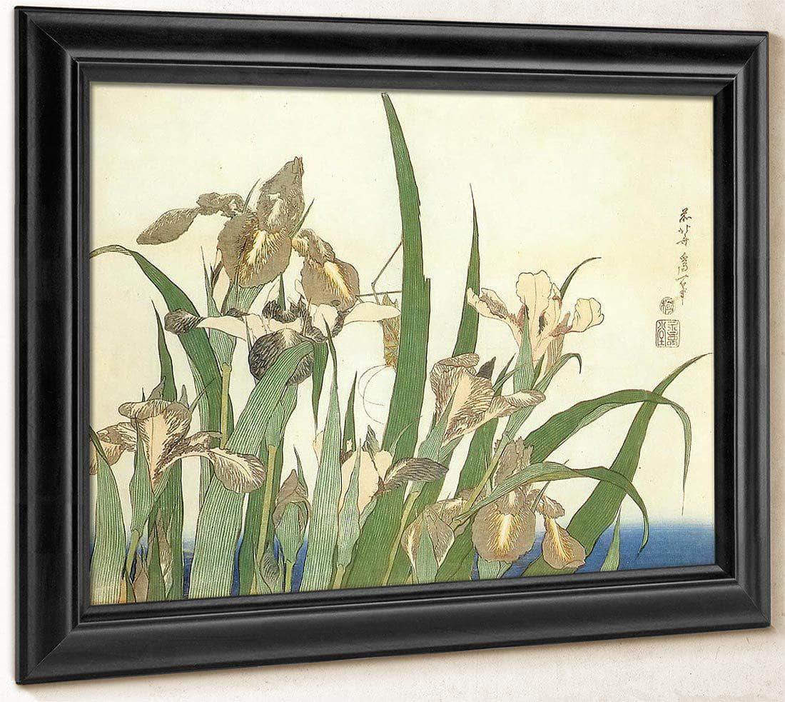Irises By Hokusai Fine Art Print