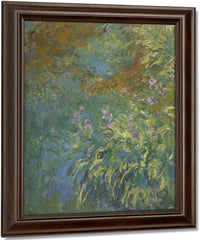 Irises By The Pond By Claude Monet Fine Art Print