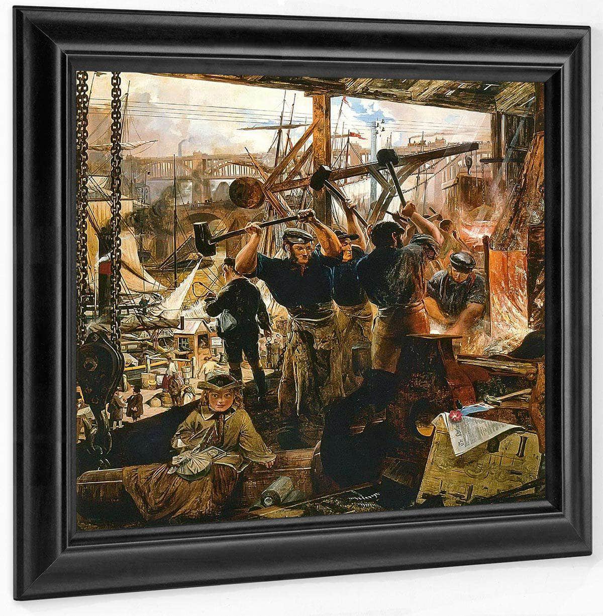 Iron And Coal By William Bell Scott Fine Art Print