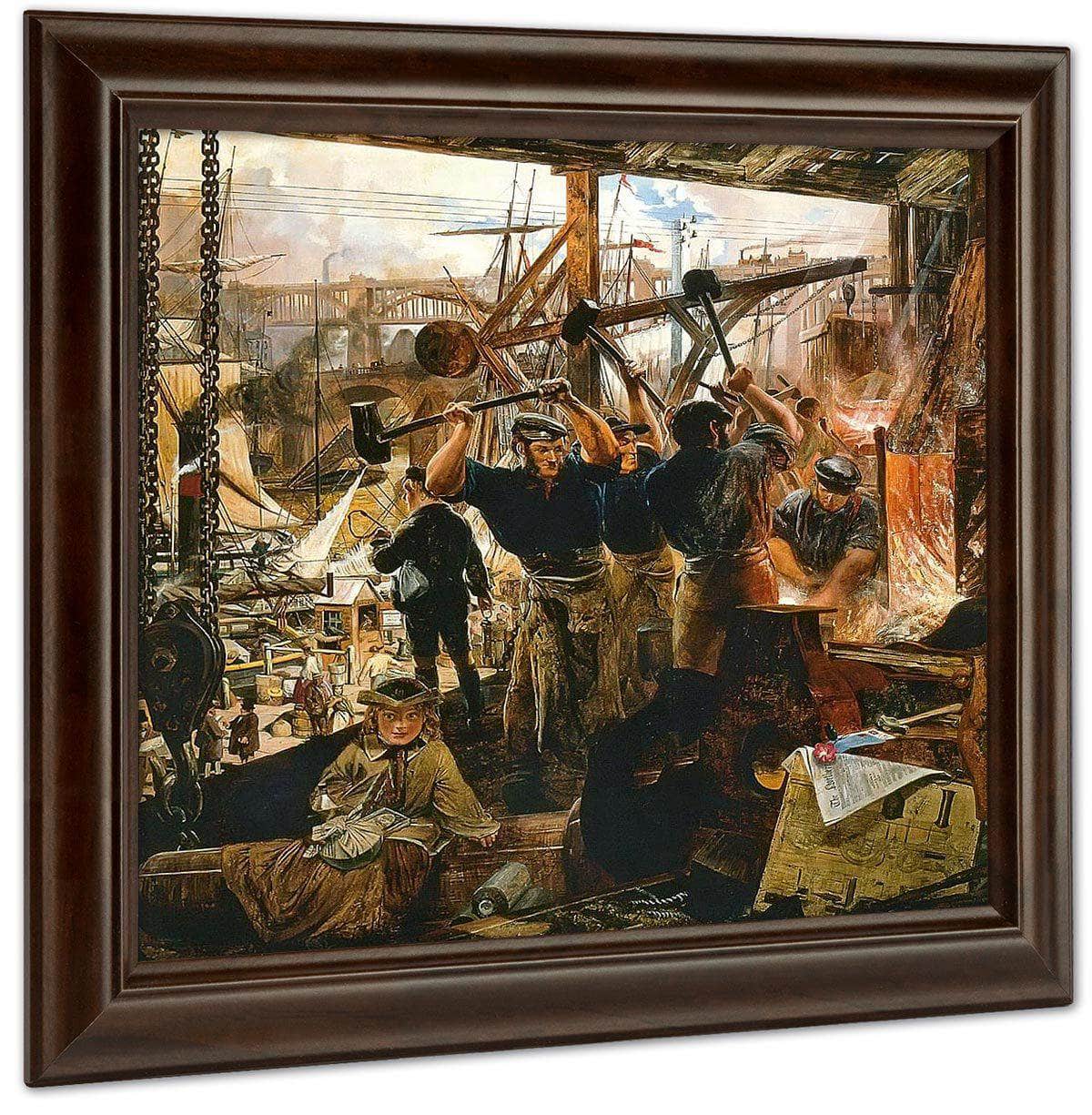Iron And Coal By William Bell Scott Fine Art Print