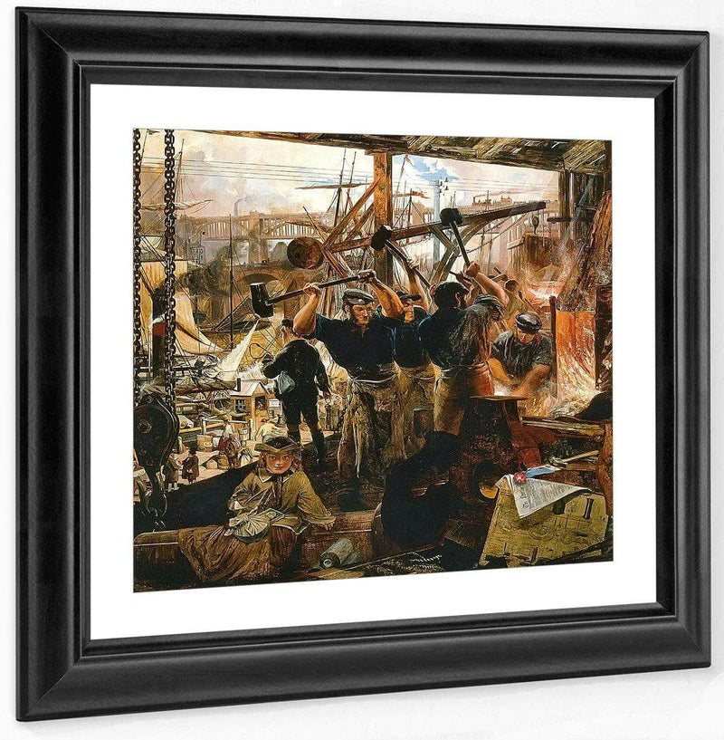 Iron And Coal By William Bell Scott Fine Art Print