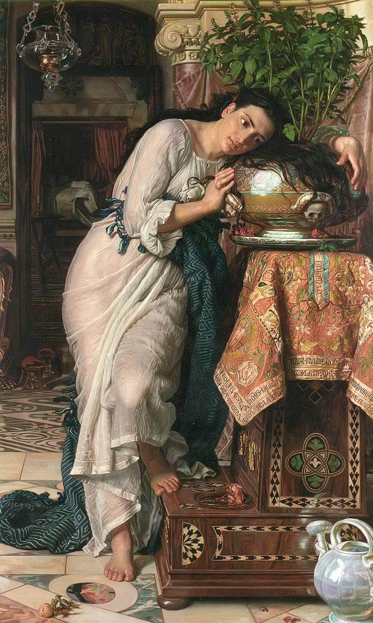 Isabella And The Pot Of Basil By William Holman Hunt Fine Art Print