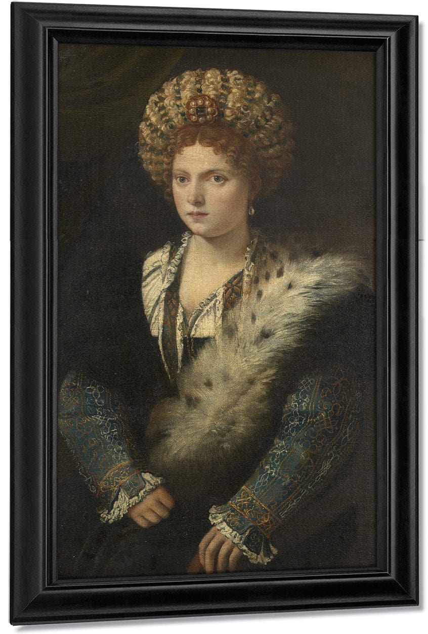 Isabella D’este Margravine Of Mantua By Titian Fine Art Print