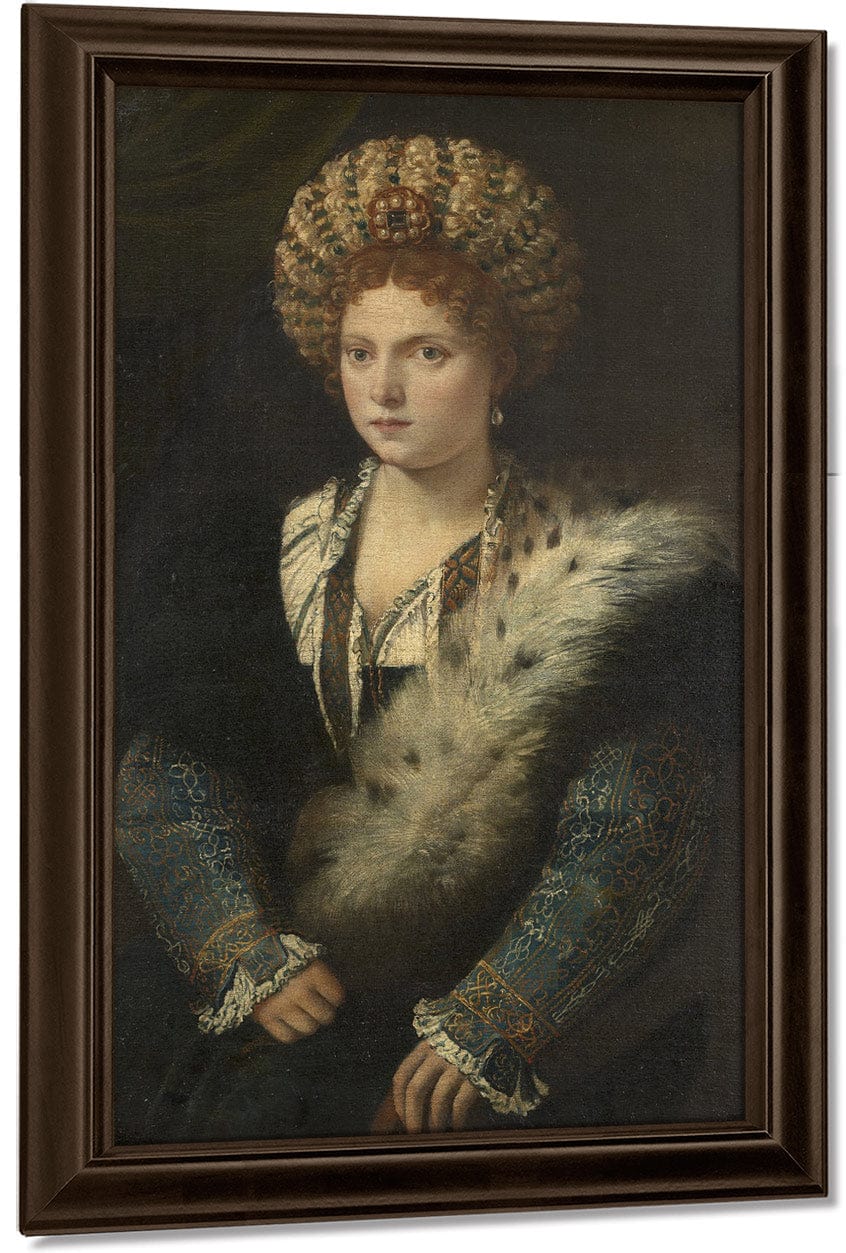 Isabella D’este Margravine Of Mantua By Titian Fine Art Print