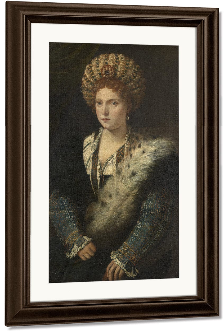 Isabella D’este Margravine Of Mantua By Titian Fine Art Print