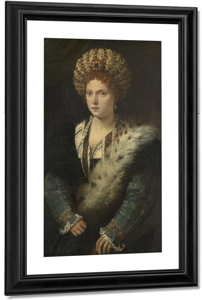 Isabella D’este Margravine Of Mantua By Titian Fine Art Print