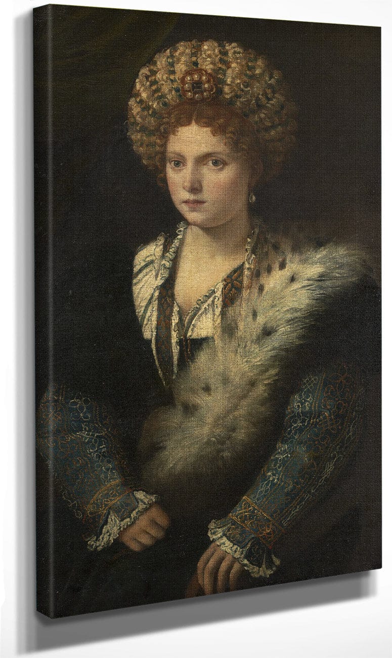 Isabella D’este Margravine Of Mantua By Titian Fine Art Print