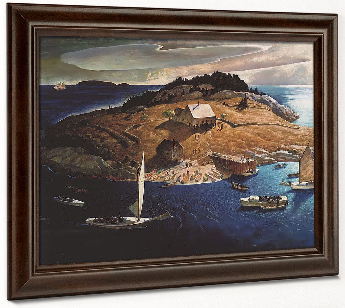 Island Funeral By N.C. Wyeth Fine Art Print