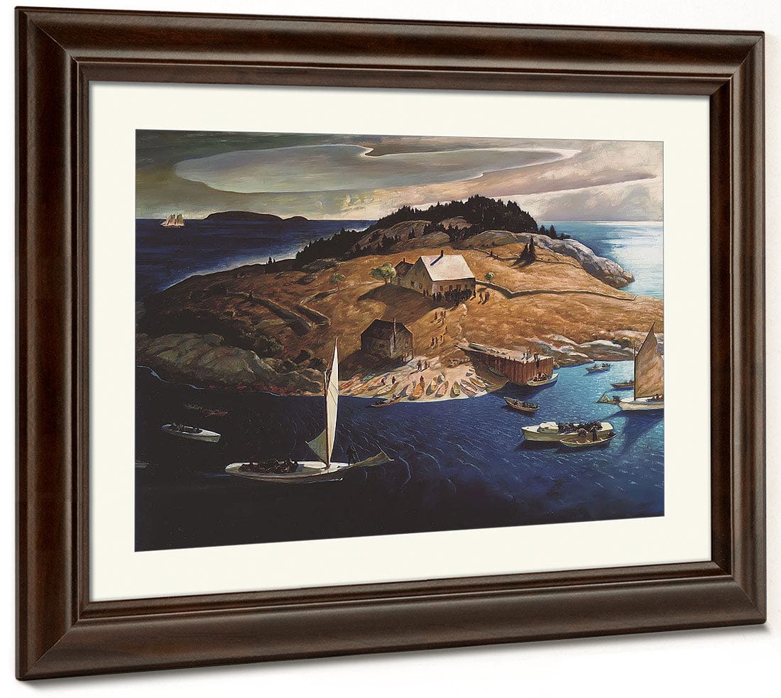 Island Funeral By N.C. Wyeth Fine Art Print