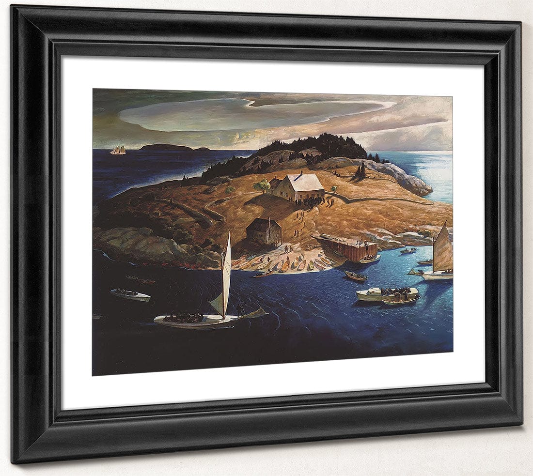 Island Funeral By N.C. Wyeth Fine Art Print