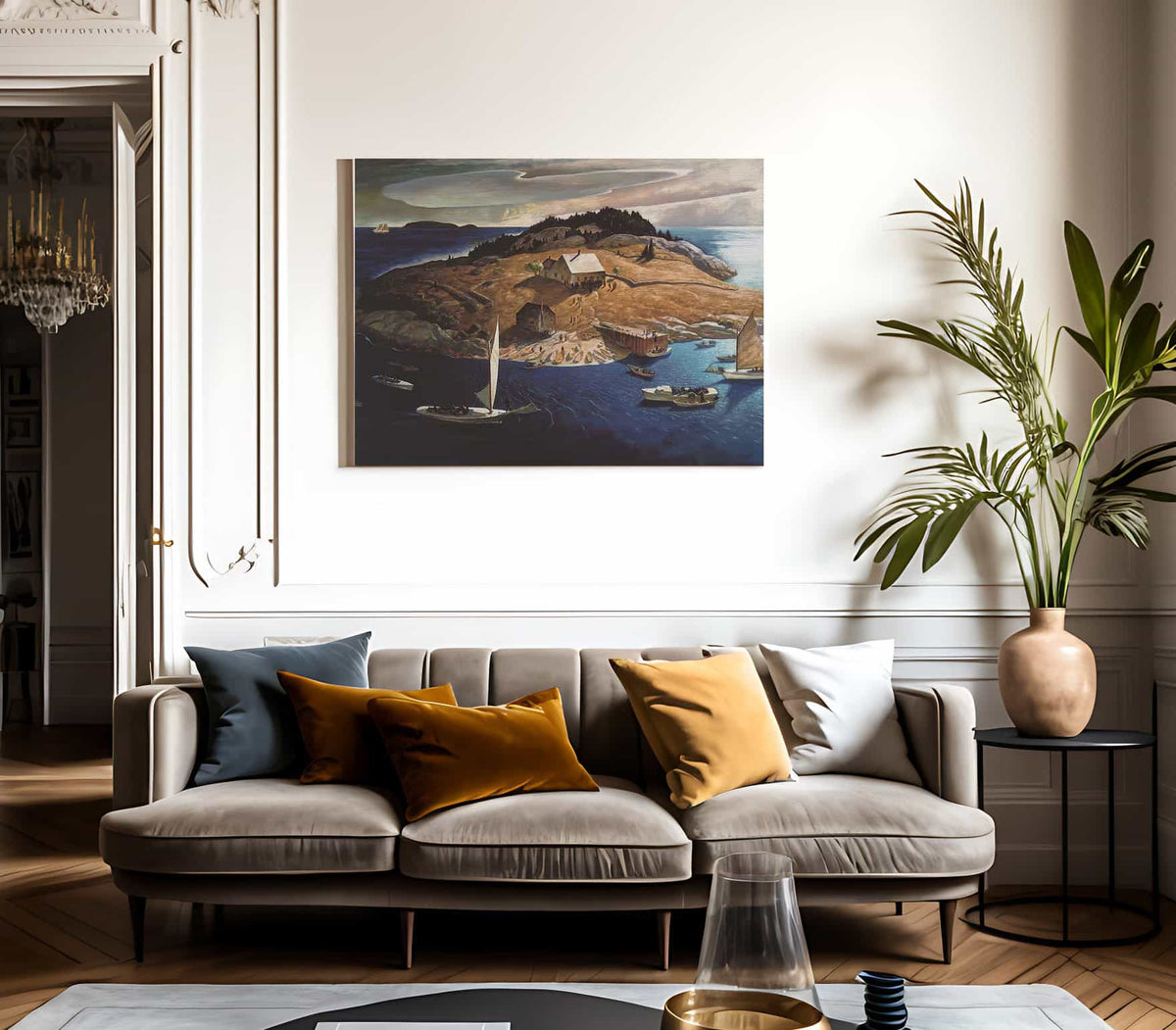 Island Funeral By N.C. Wyeth Fine Art Print