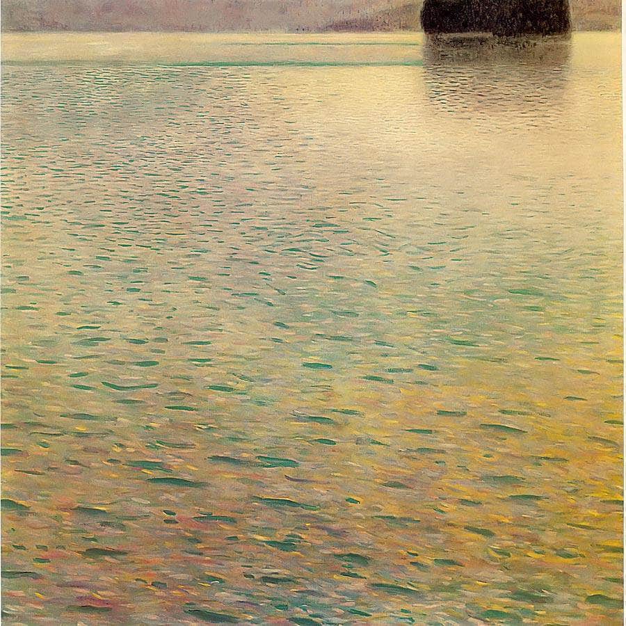 Island On The Attersee By Gustav Klimt Fine Art Print