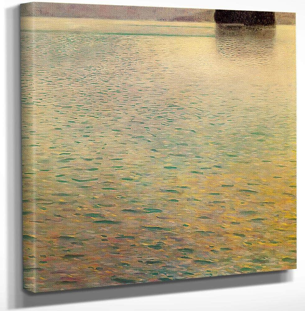 Island On The Attersee By Gustav Klimt Fine Art Print