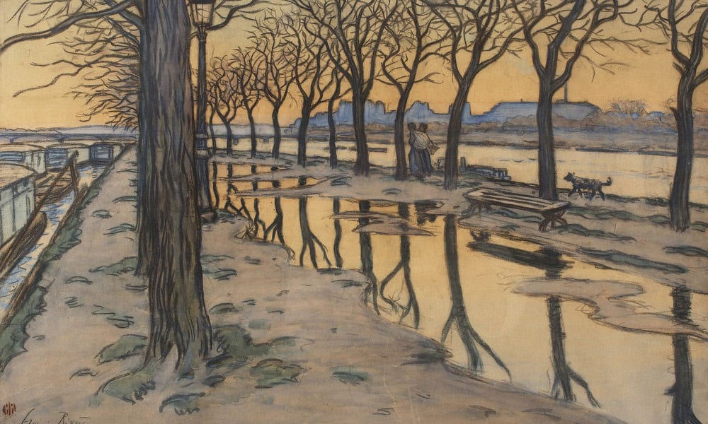 Isle Of The Swans (L'ile Des Cygnes) By Henri Riviere Fine Art Print