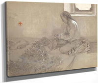 Isleta Man Tying Peppers By Maynard Dixon Fine Art Print