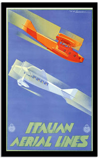 Italian Airlines  Vintage Poster Fine Art Print