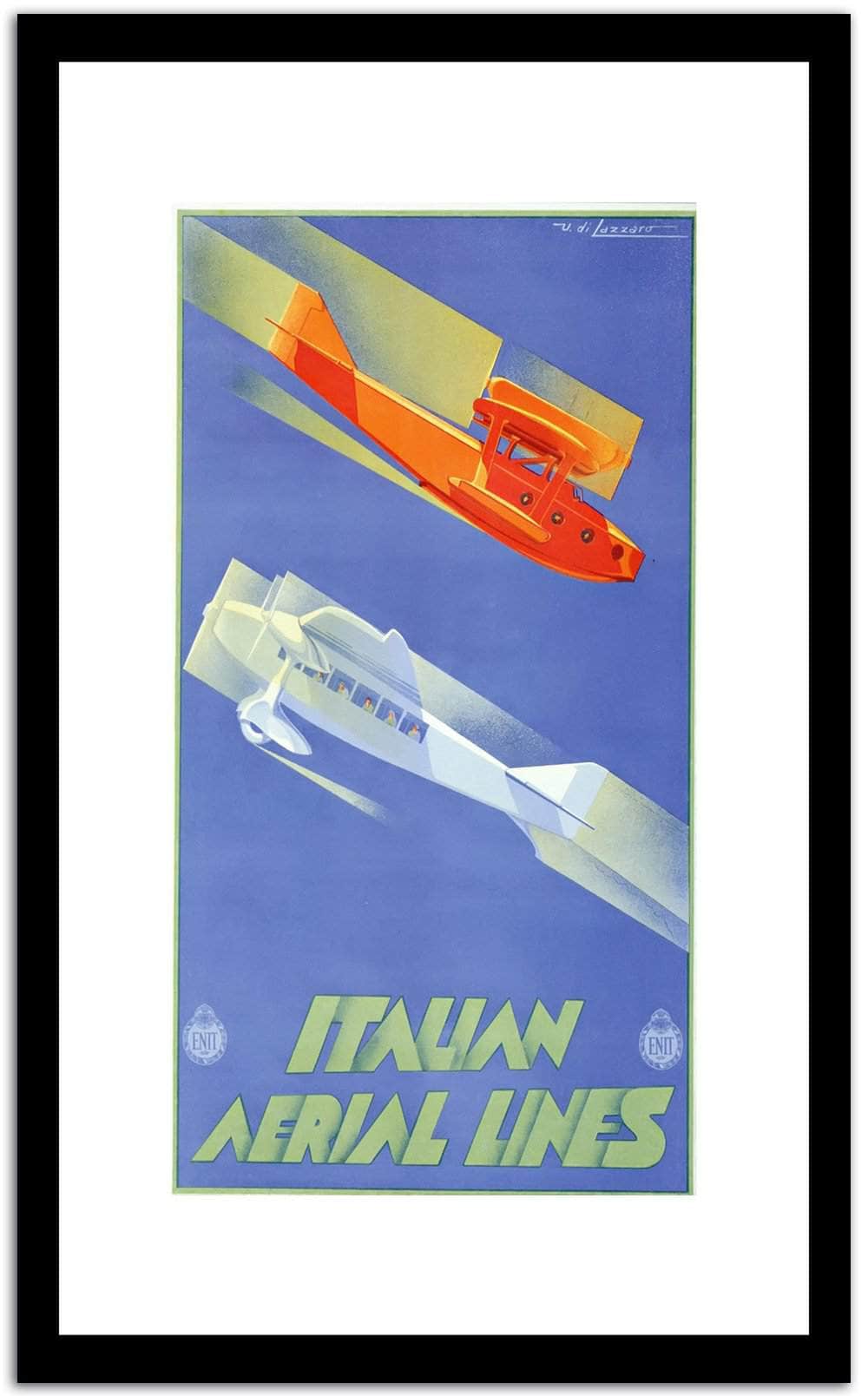 Italian Airlines  Vintage Poster Fine Art Print