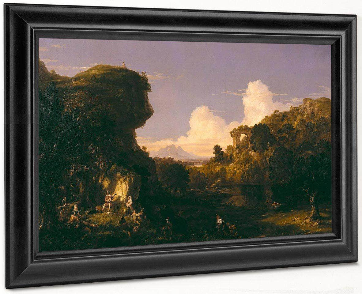 Italian Landscape By Cole Thomas Fine Art Print