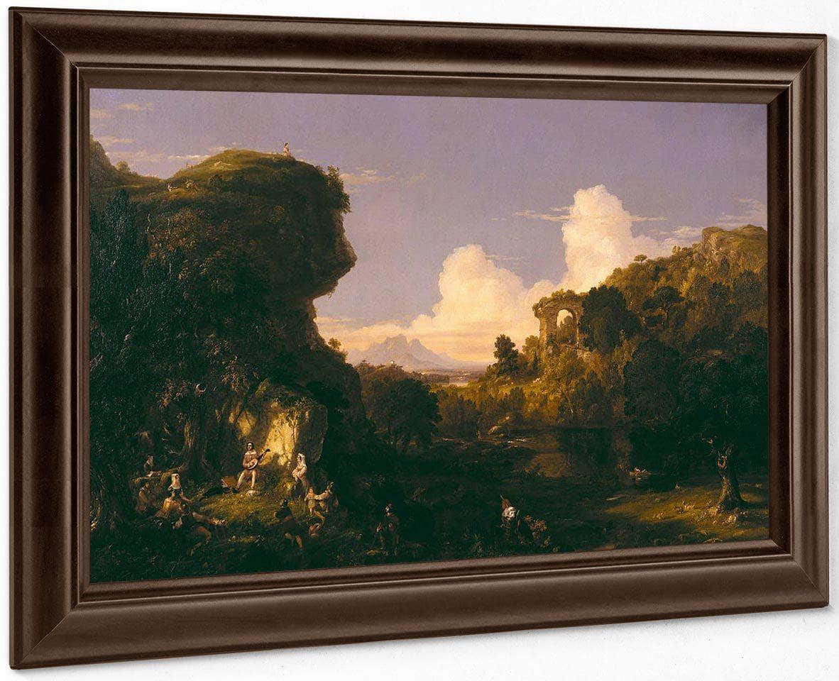 Italian Landscape By Cole Thomas Fine Art Print