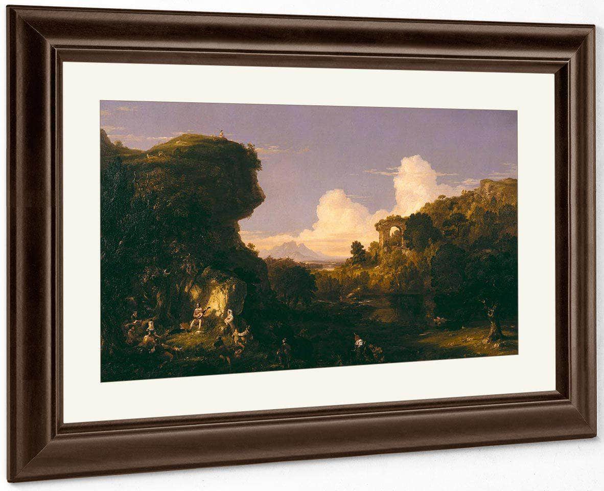 Italian Landscape By Cole Thomas Fine Art Print