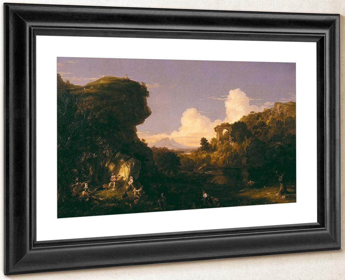 Italian Landscape By Cole Thomas Fine Art Print