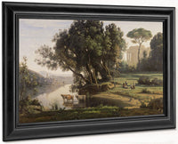Italian Landscape (Site D'italie, Soleil Levant) By Jean Baptiste Camille Corot Fine Art Print