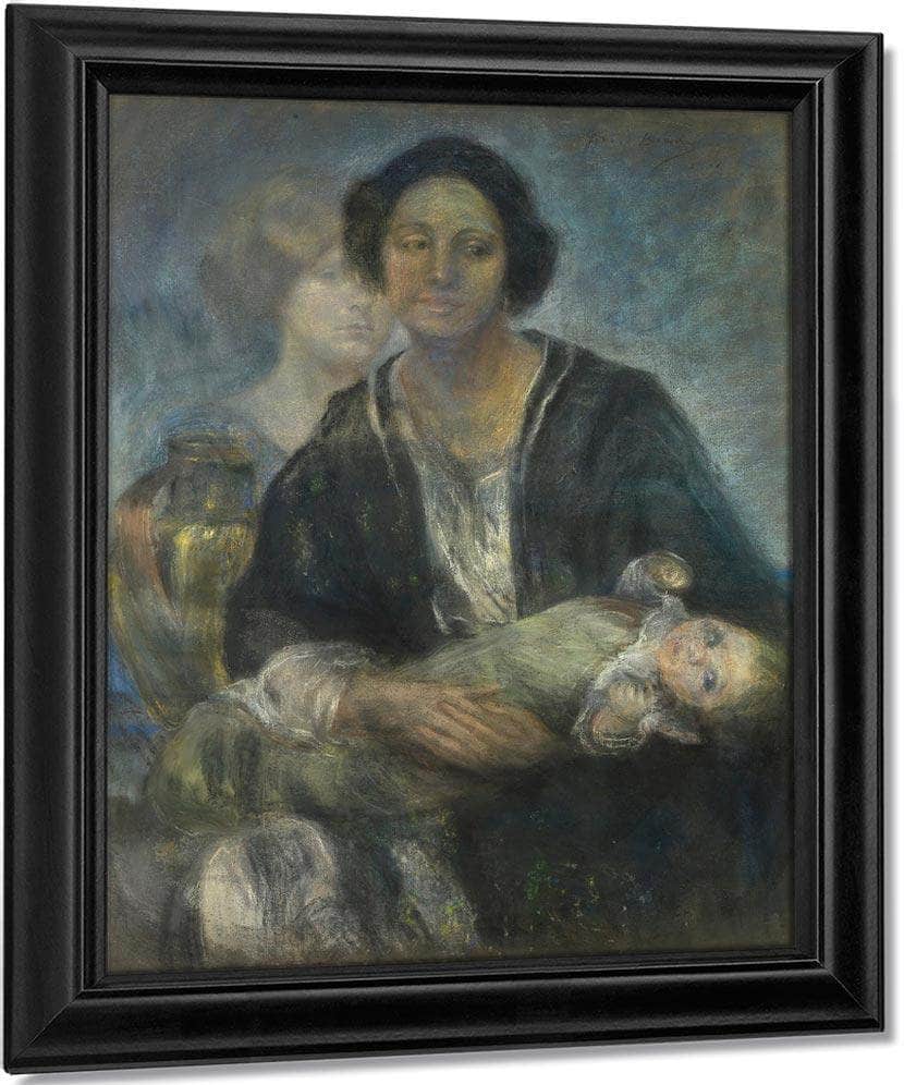 Italian Woman With Child By Alice Pike Barney Fine Art Print
