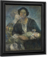 Italian Woman With Child By Alice Pike Barney Fine Art Print